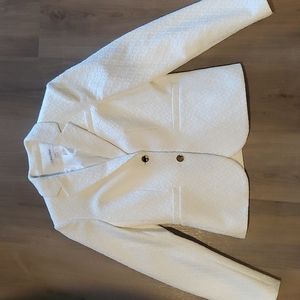 White Calvin Klein Blazer Size 4